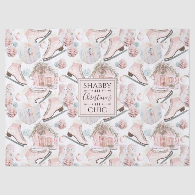 Papier Mousseline Chic chic chic chic Motif de Noël (Recto)