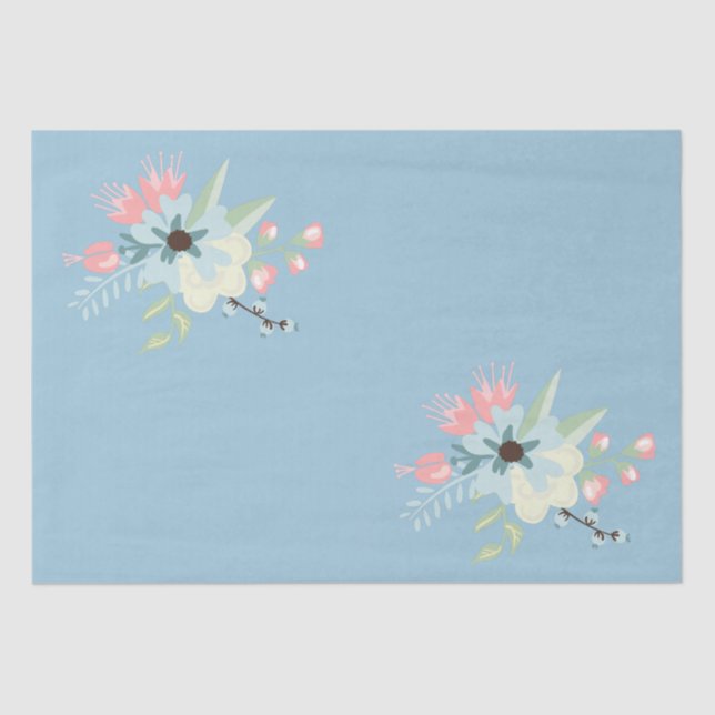 Papier Mousseline Chic Floral (Recto)