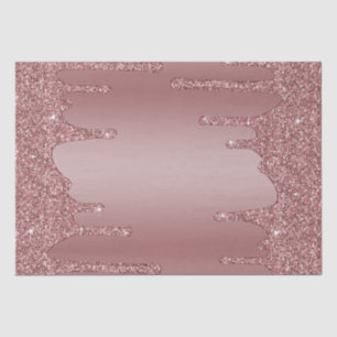 Papier Mousseline Chic Girly Rose Gold Sparkle Parties scintillant D