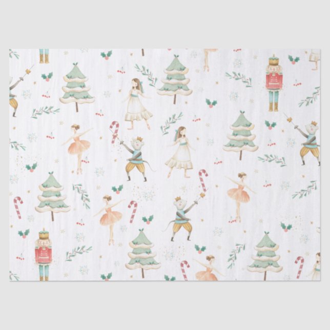 Papier Mousseline Chic Le Casse-Noisettes Ballet De Noël Découpage (Recto)
