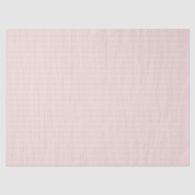 Papier Mousseline Chic rose pâle blanc fin rayures mignonette girly (Recto)