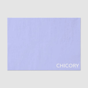 Papier Mousseline Chicorée Nom de couleur bleu Fleur