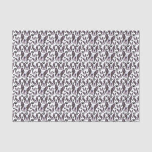 Papier Mousseline Chien à chiots français en peluche