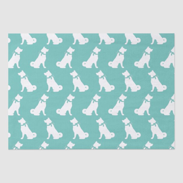 Papier Mousseline Chien Akita Puppy (Recto)