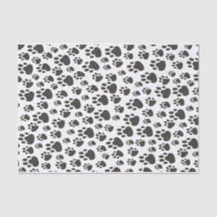 Papier Mousseline Chien Chat Empreinte de patte Amoureux des animaux