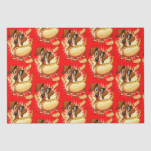 Papier Mousseline Chien chaud Dachshund
