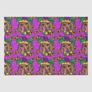 PAPIER MOUSSELINE CHIEN DE CHIEN ROUGE