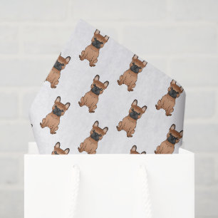 Papier Mousseline Chien rouge français / Motif de dessin animé franç