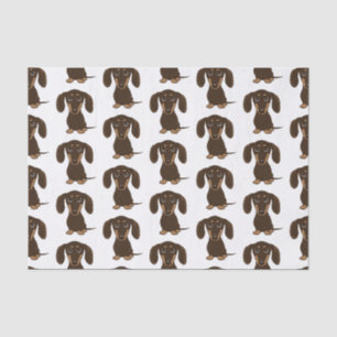 Papier Mousseline Chiens mignons de saucisse du motif de teckels