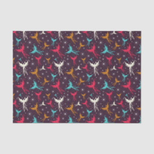 Papier Mousseline Chiffre motif d'oiseaux de Phoenix