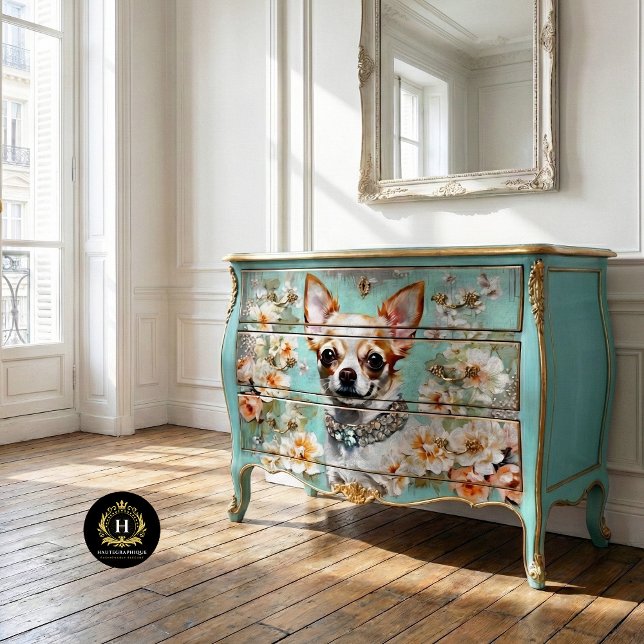 Papier Mousseline Chihuahua Chig Découpage (Créateur téléchargé)