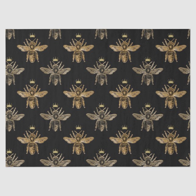 Papier Mousseline Chimier Bee Series Design 16 Tissu Papier (Recto)