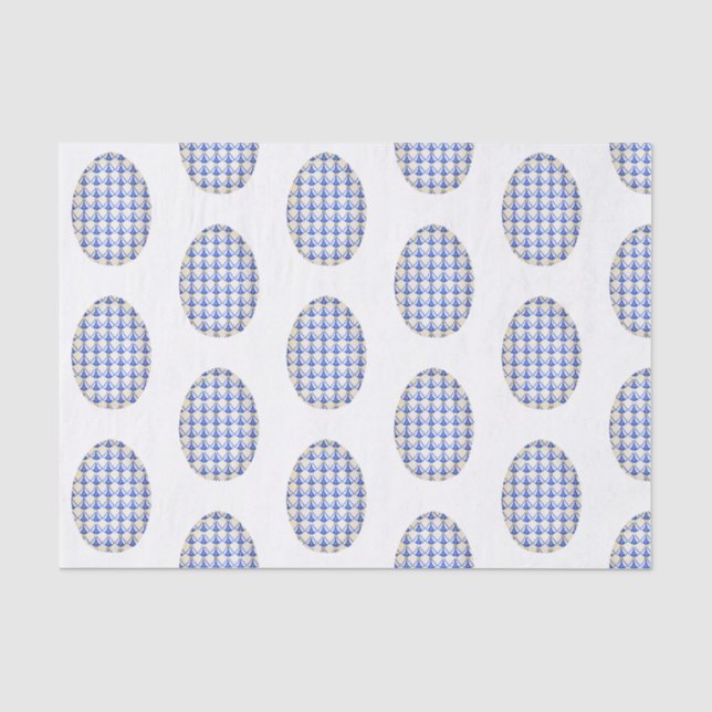 Papier Mousseline Chinoiserie Aquarelle Chic OEufs Tissu Papier (Recto)