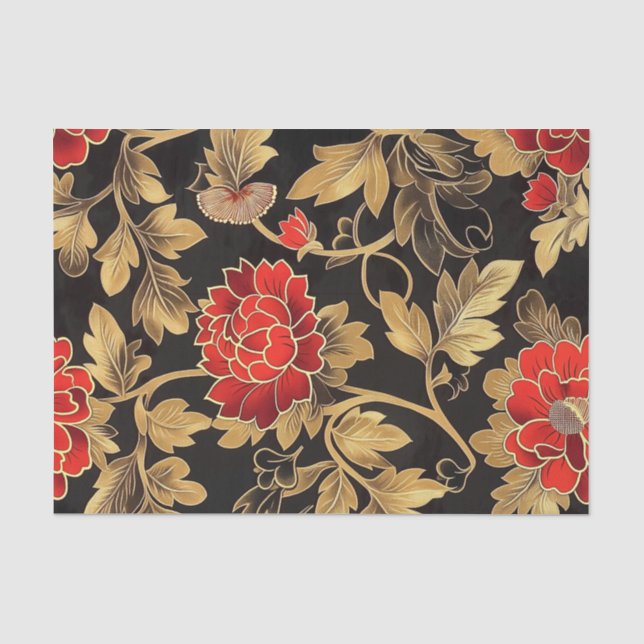 Papier Mousseline Chinoiserie Motif1 (Recto)