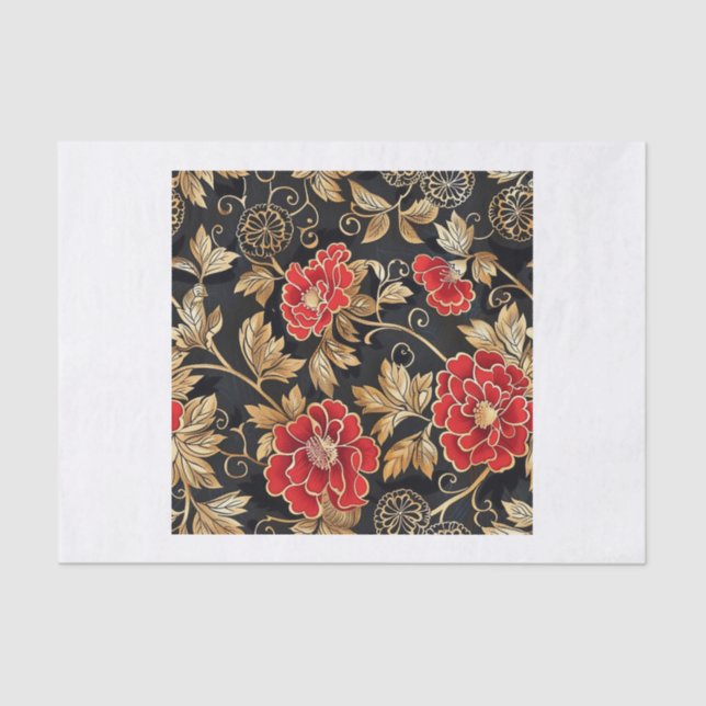 Papier Mousseline Chinoiserie Motif5 (Recto)