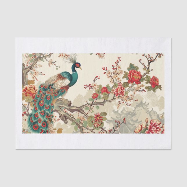 Papier Mousseline Chinoiserie Motif7 (Recto)