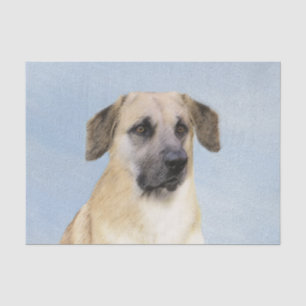 Papier Mousseline Chinook (Oreilles Laissées) Peinture - Art Chien o