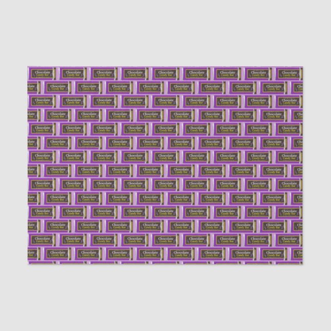 Papier Mousseline Chocolat Barre de bonbons Cadeau (Recto)