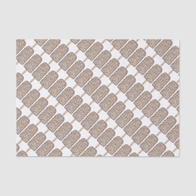 Papier Mousseline Chocolat Eclair Popsicles Popsicles Papier Tissu (Recto)