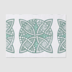 Papier Mousseline Choisissez votre couleur Celtic Knot Motif