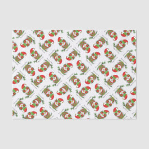 Papier Mousseline Chouette Noël Mignonne Vacances amusantes
