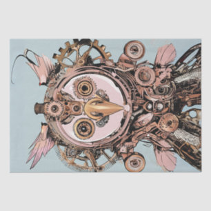 Papier Mousseline Chouette rose Gizmo Hootsworth