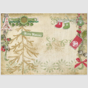 Papier Mousseline Christmas Berries Design Series 10