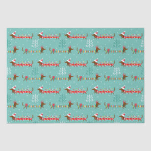 Papier Mousseline Christmas Dachshund