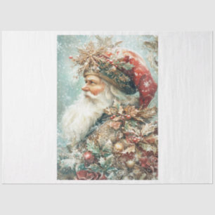 Papier Mousseline Christmas Foilage Père Noël