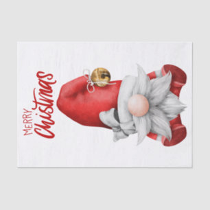 Papier Mousseline Christmas Gnome