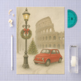 Papier Mousseline Christmas in Rome Italy – Holiday Art, Christmas 