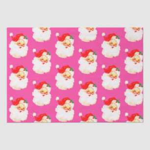 Papier Mousseline Christmas Jolly Père Noël Joyeux Pink Fun