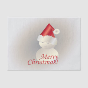 Papier Mousseline Christmas Snowman
