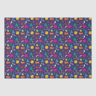 Papier Mousseline 🎄 Christmas 🎾 tennis navy blue