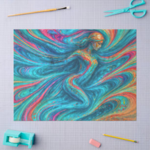Papier Mousseline "Chromisca" - Portrait d'enceinte fluide