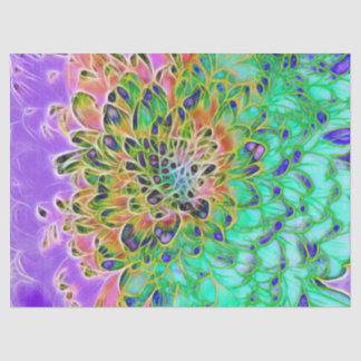 Papier Mousseline Chrysanthème de paon
