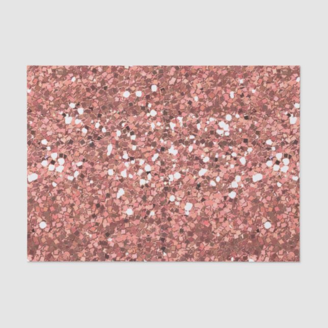 Papier Mousseline Chunky Confetti Parties scintillant Sparkle Rose o (Recto)