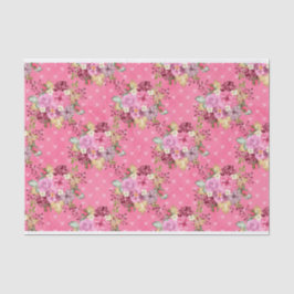 PAPIER MOUSSELINE CHUTE ROSE AUTOMNE CITROUILLES & FLEURS DE COULEUR