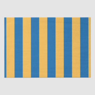 Papier Mousseline Ciel bleu et jaune chaud