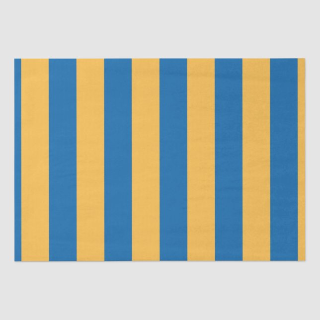 Papier Mousseline Ciel bleu et jaune chaud (Recto)