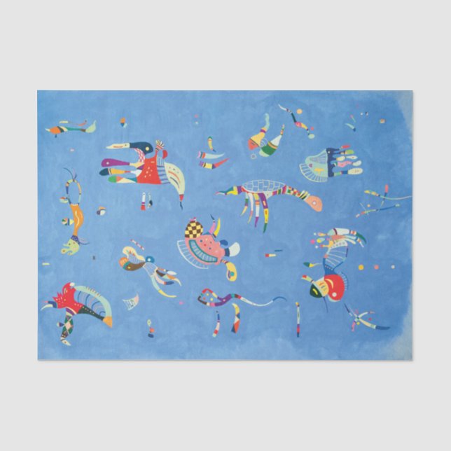 Papier Mousseline Ciel bleu par Wassily Kandinsky (Recto)
