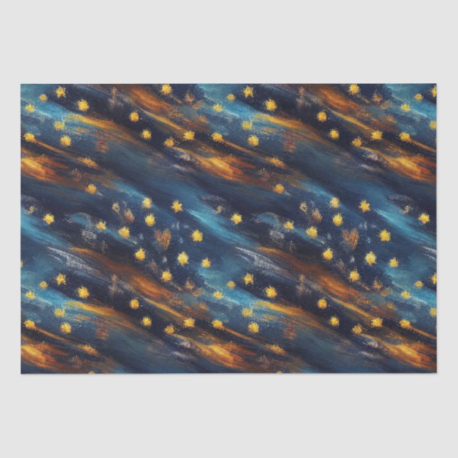 Papier Mousseline Ciel des étoiles (Recto)