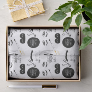 Papier Mousseline Cils Noir Or Glam Anniversaire