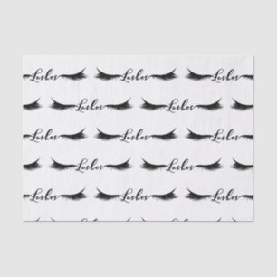 Papier Mousseline Cils NOIRS Salon de Beauté pour Cils Maquillage