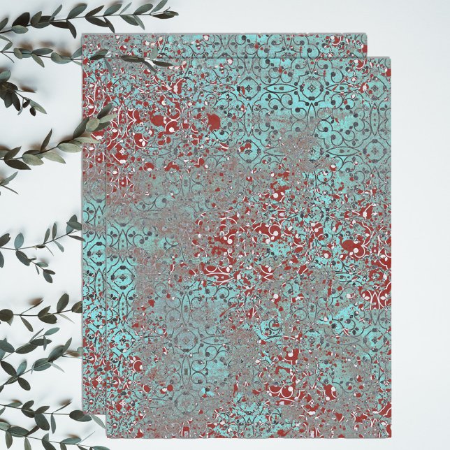 Papier Mousseline Cimetière de Patina de cuivre rouillé Ciment de Da (Créateur téléchargé)