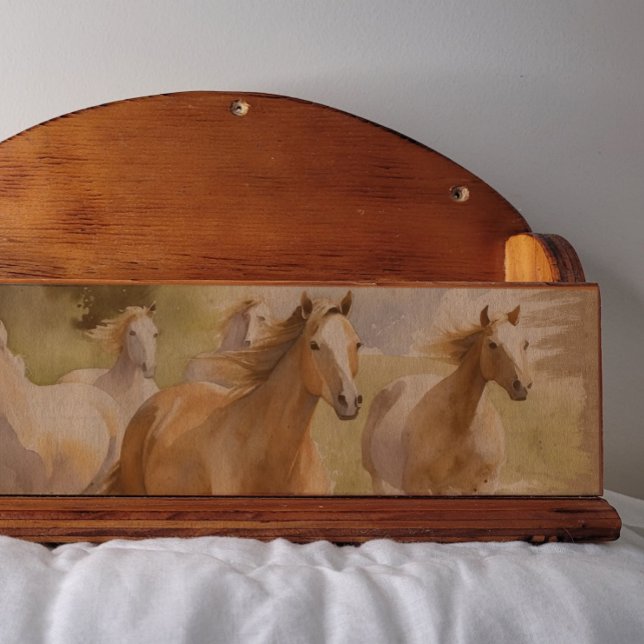 Papier Mousseline Cinq Chevaux Sauvages Prennent Le Découpage De Vol (Créateur téléchargé)