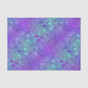 Papier Mousseline Circuits de bonbons - bleu baie :