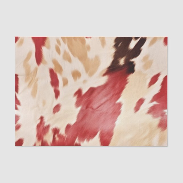 Papier Mousseline Cire rouge de l'Ouest (Recto)