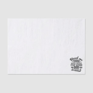 Papier Mousseline Citations sur les Bienheureux qui Écoutent la Paro
