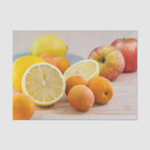 Papier Mousseline Citron Agrumes Et Abricots Fruit Alimentation Phot